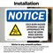 Signmission Cold Burn Hazard Cryogenic Liquid Sign, Vinyl Decal, 7in W x 5in L, 2PK OS-2PACK-NS-D-57-L-10700 - alternate 3